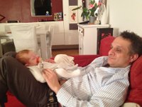 sasha papa  avec son papa